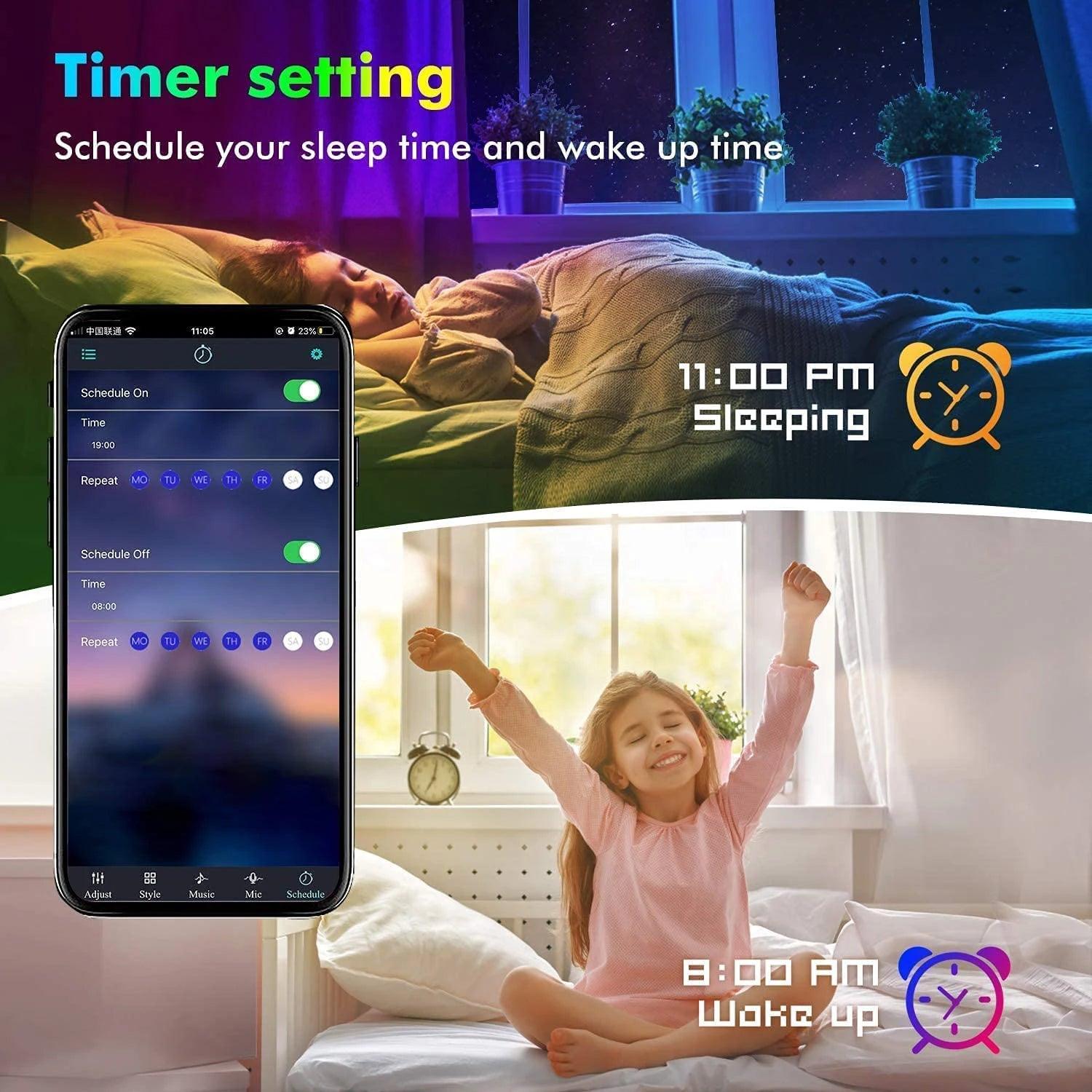 5V RGB 5050 LED remote control 44 keys light strip Bluetooth control multi-color atmosphere bedroom living room wedding party